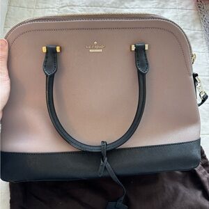 Kate Spade Black and Tan Satchel